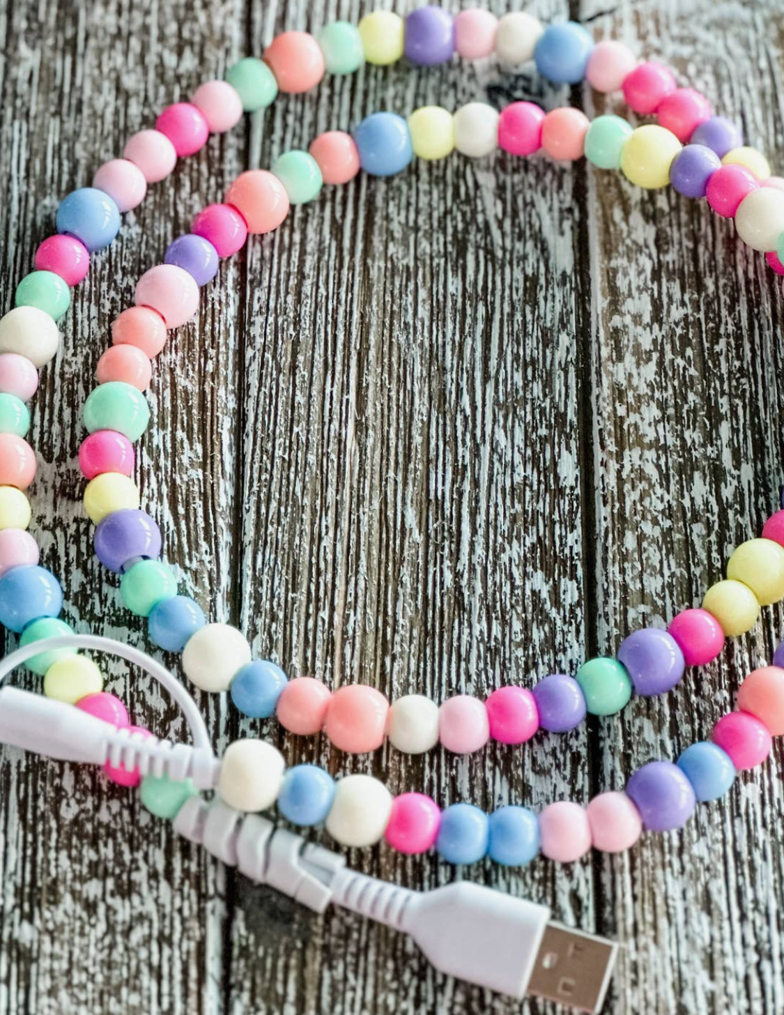Candy Colorful Beads 2 in 1 Phone Charger