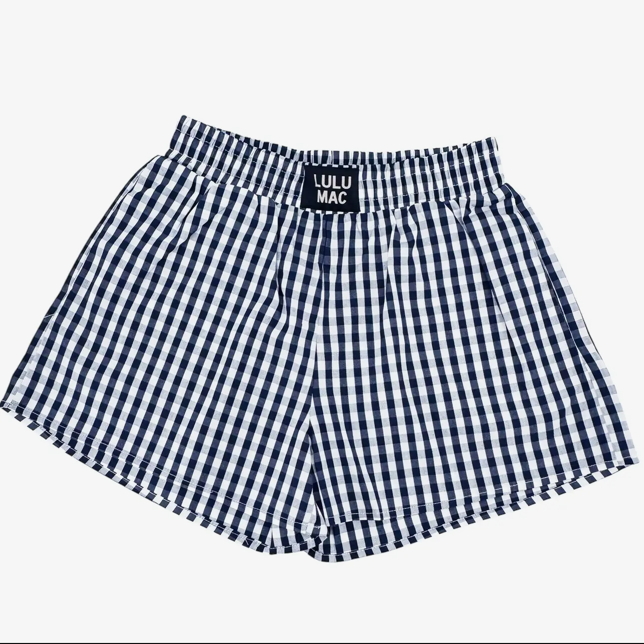 Navy Gingham Boxers