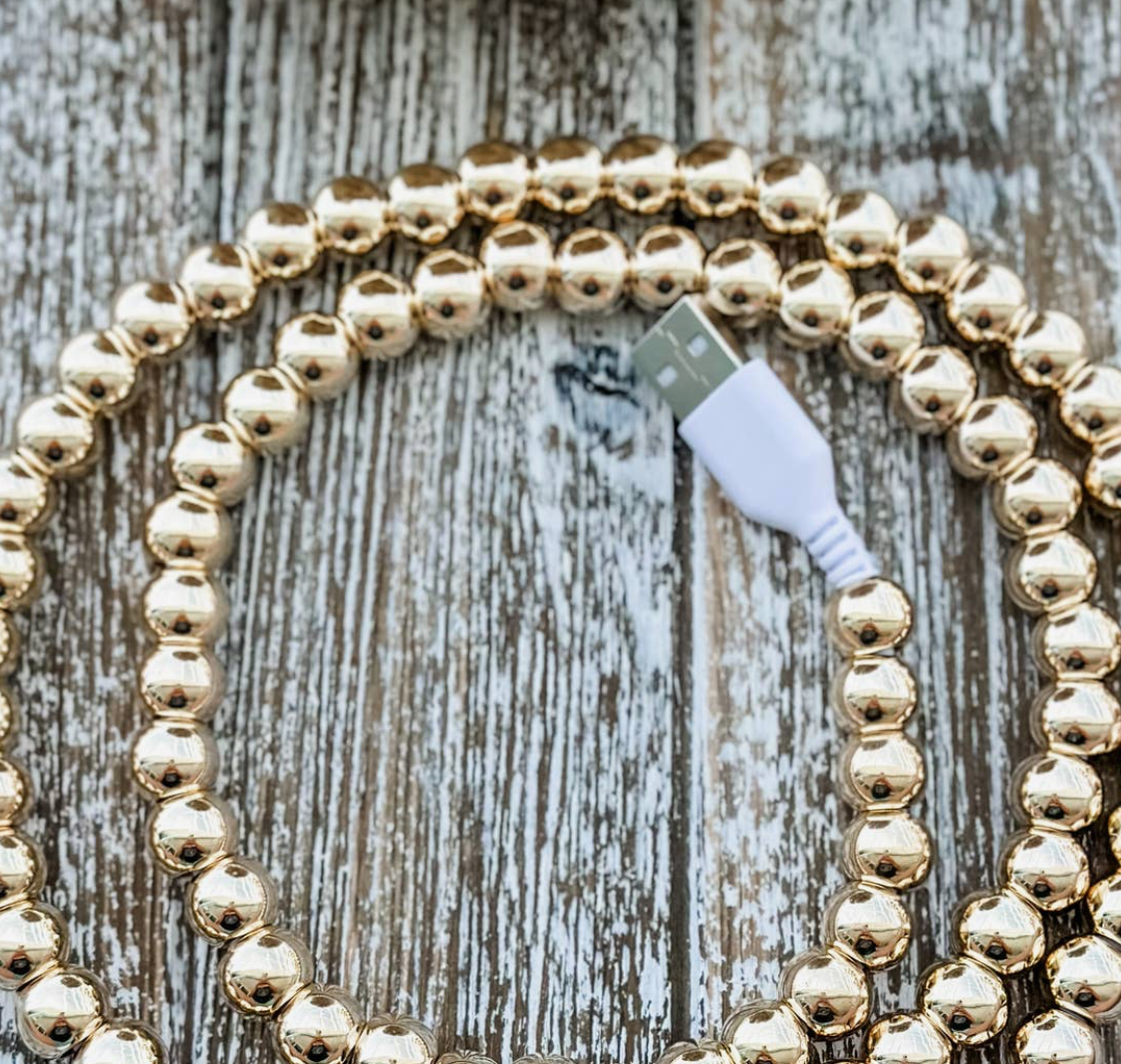 Candy Gold Beads 2 in 1 Phone Charger