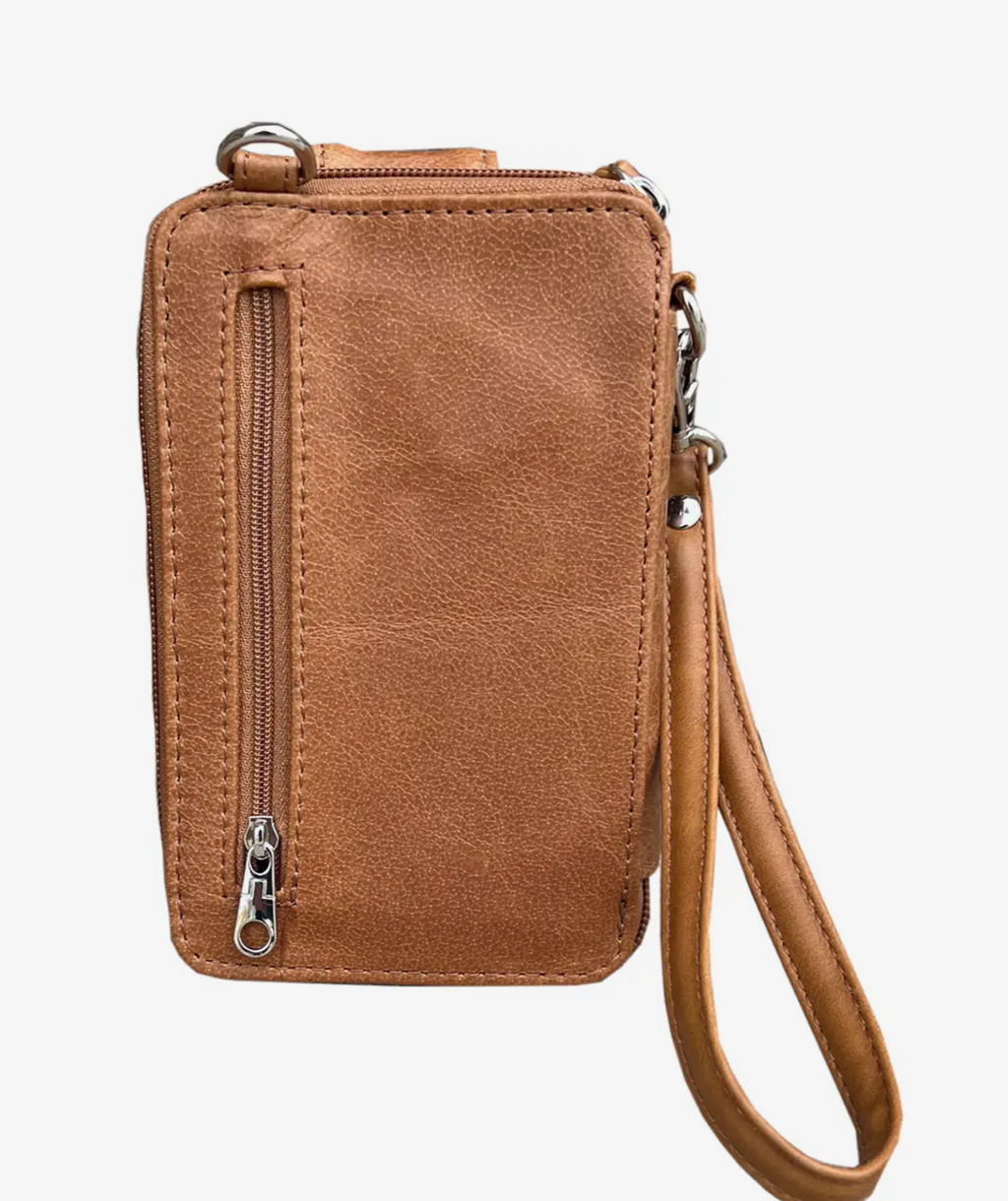 Phone Pouch with Credit Card Slots and Adjustable Strap