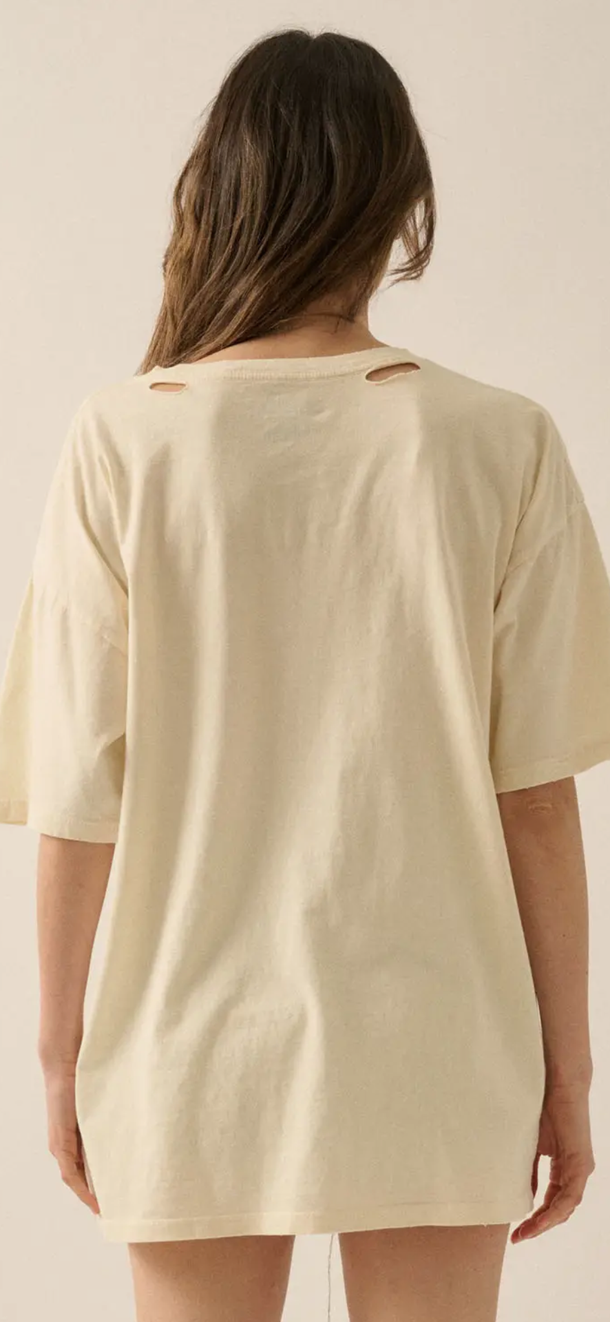 Pine Tree Distressed Oversized Graphic Tee