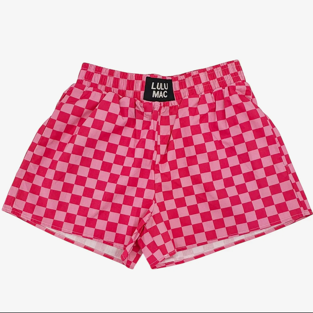 Pink/Pink Check Boxer Shorts