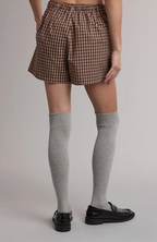 Plaid Shorts- Choco