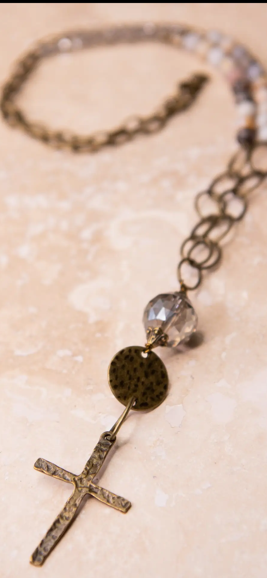 Rosemary Necklace in Bamboo Agate