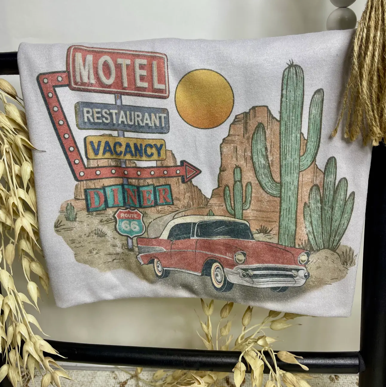 Route 66 Retro Tee-tan