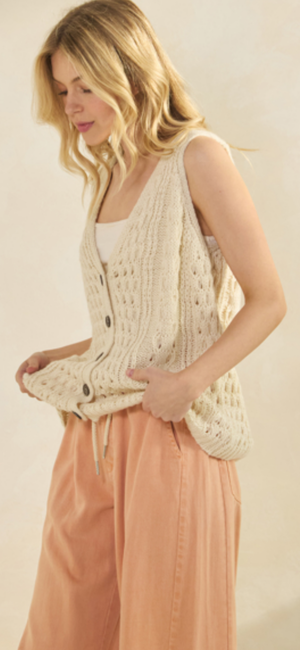 Coastal Breeze Knit Vest