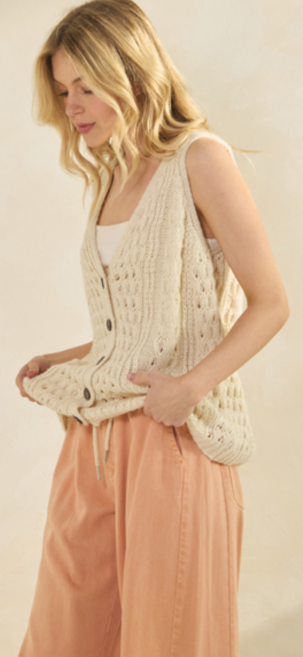 Coastal Breeze Knit Vest