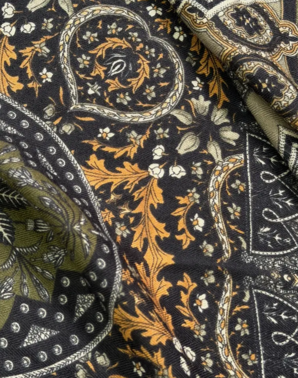 Ornate Boarder Square Scarf