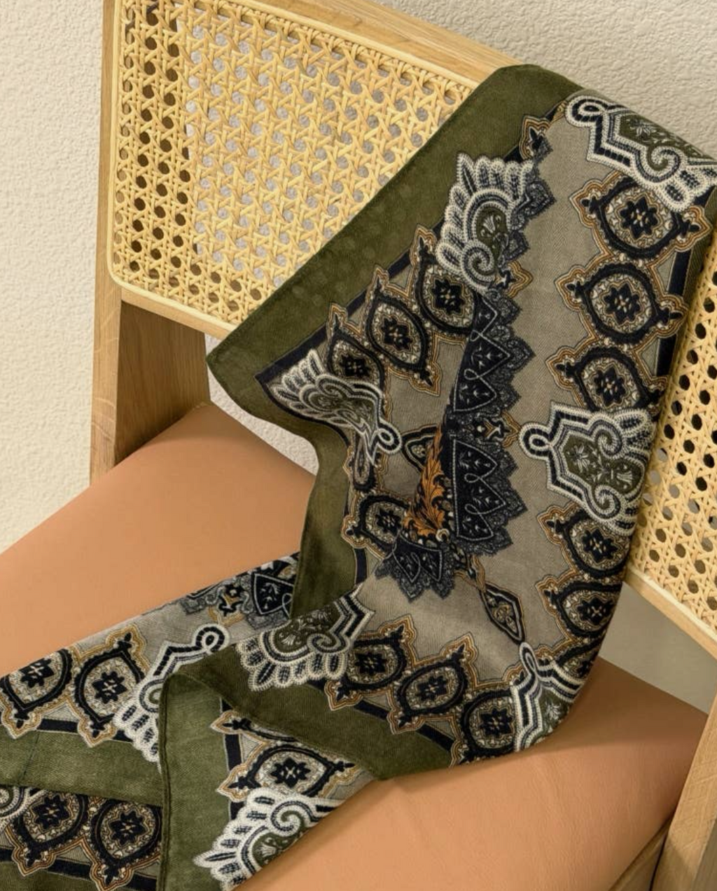 Ornate Boarder Square Scarf