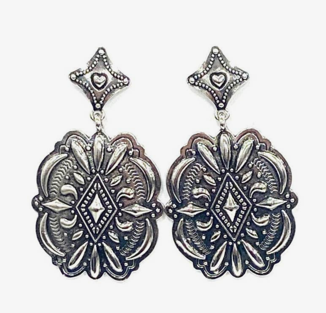 Silver Dangle Earrrings