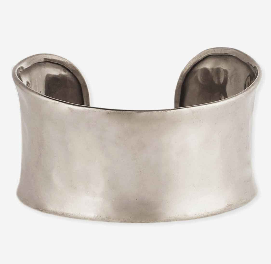Gold Hammered Rounded Cuff