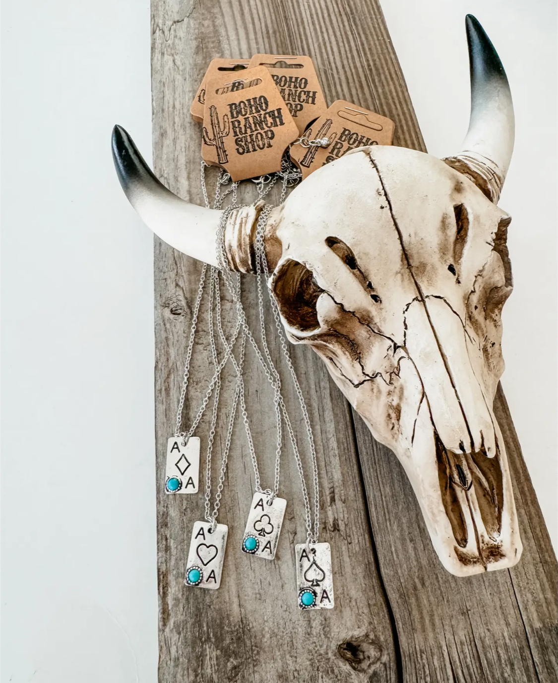 Western Card Necklace