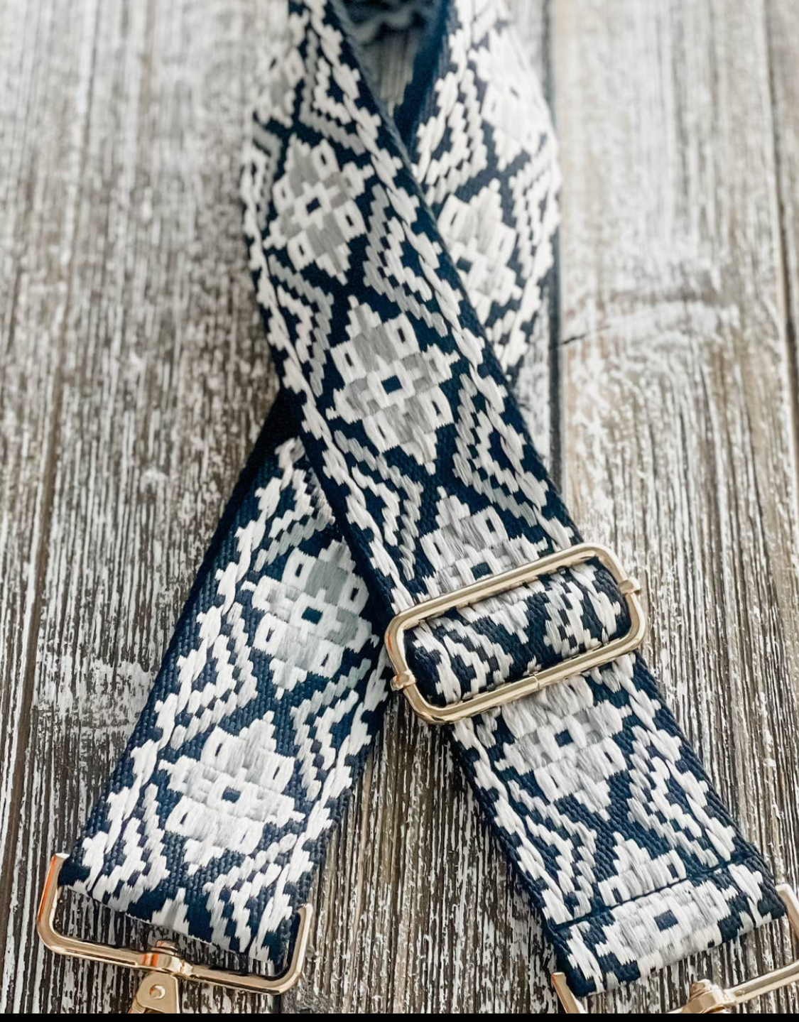 Crossbody Guitar Strap Gray Flair
