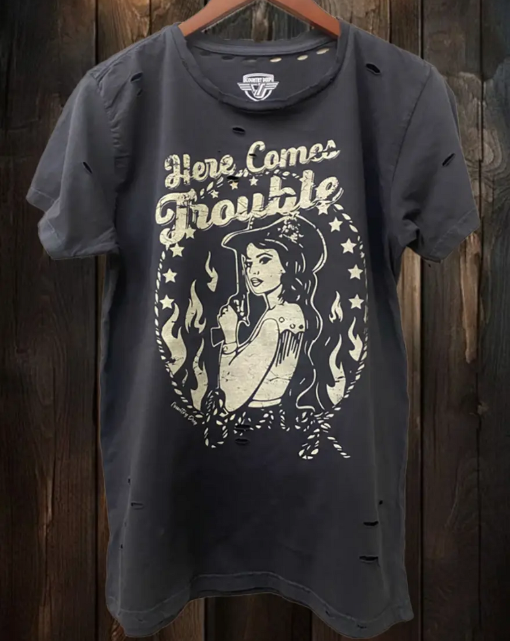 Here Comes Trouble Graphic Tee