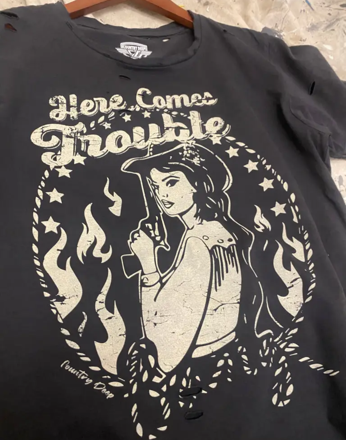 Here Comes Trouble Graphic Tee