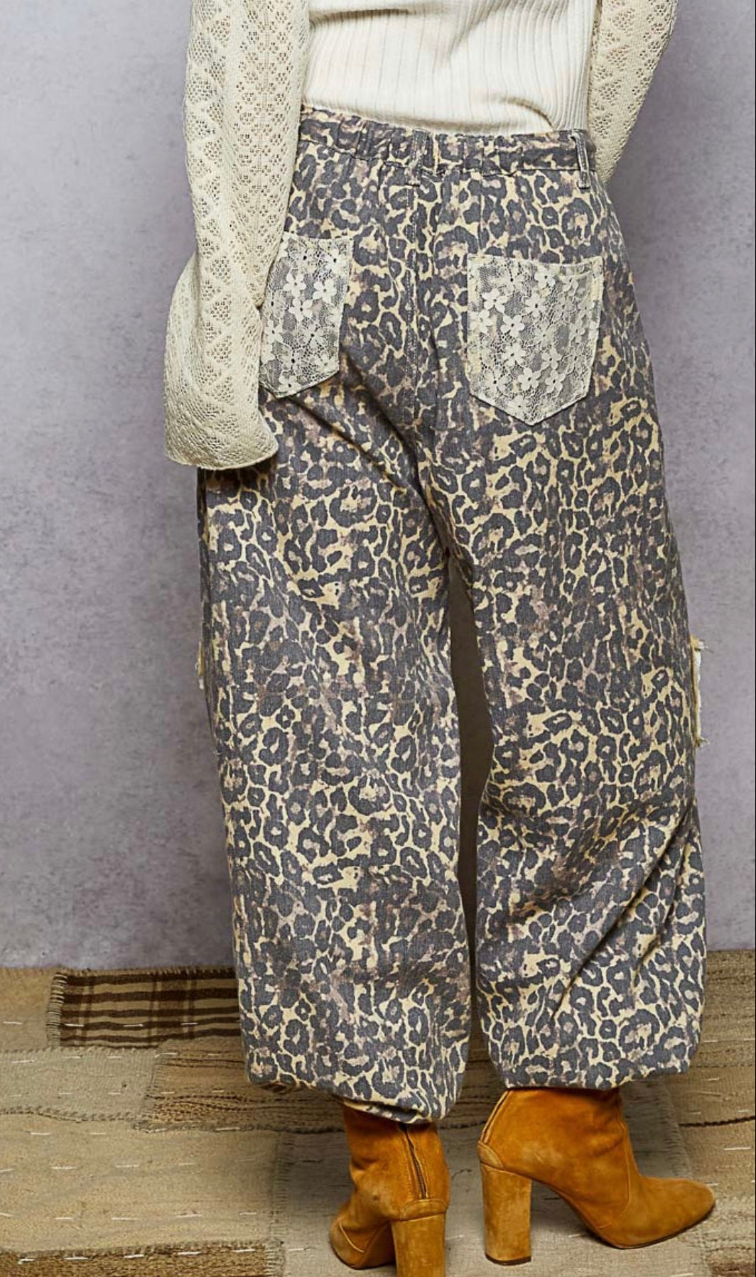 Tan Leopard Pants
