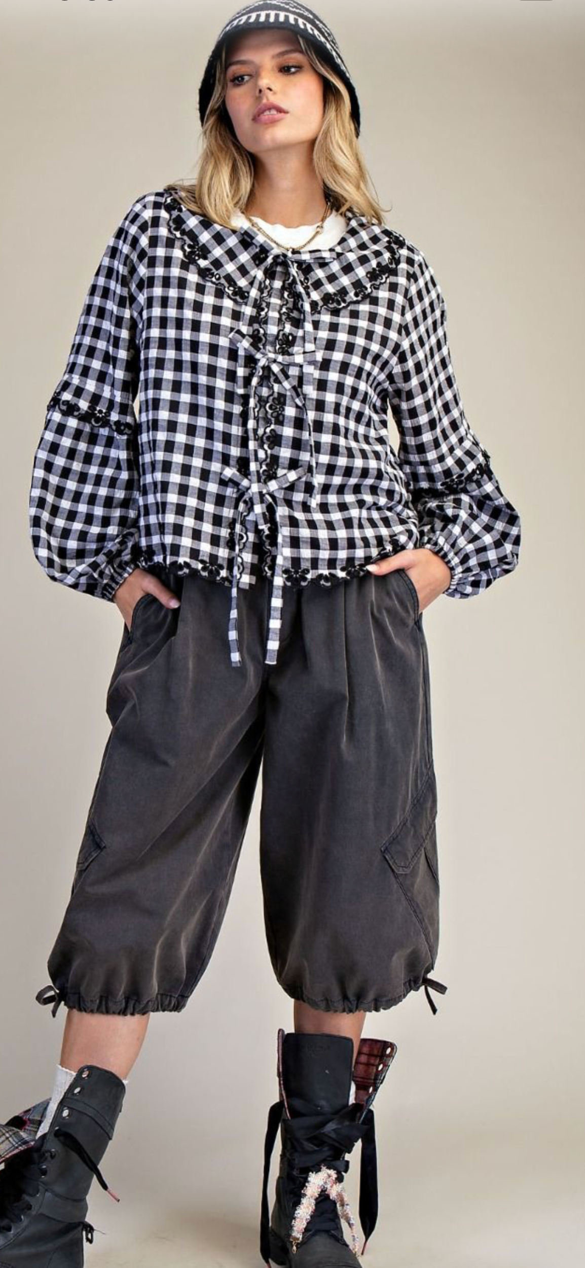 Washed Twill Cargo Shorts-black