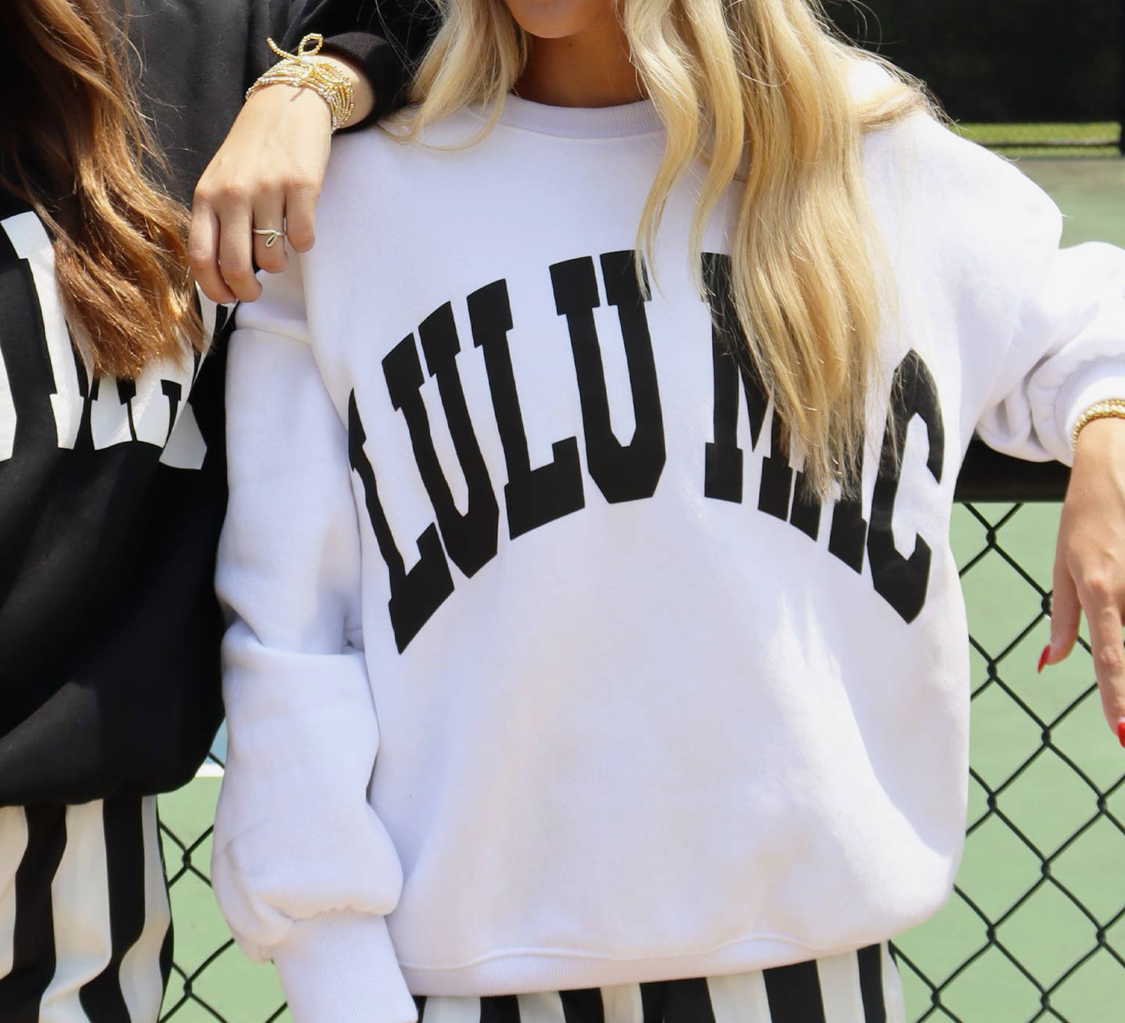 LuLu Mac Sweatshirt White/Black