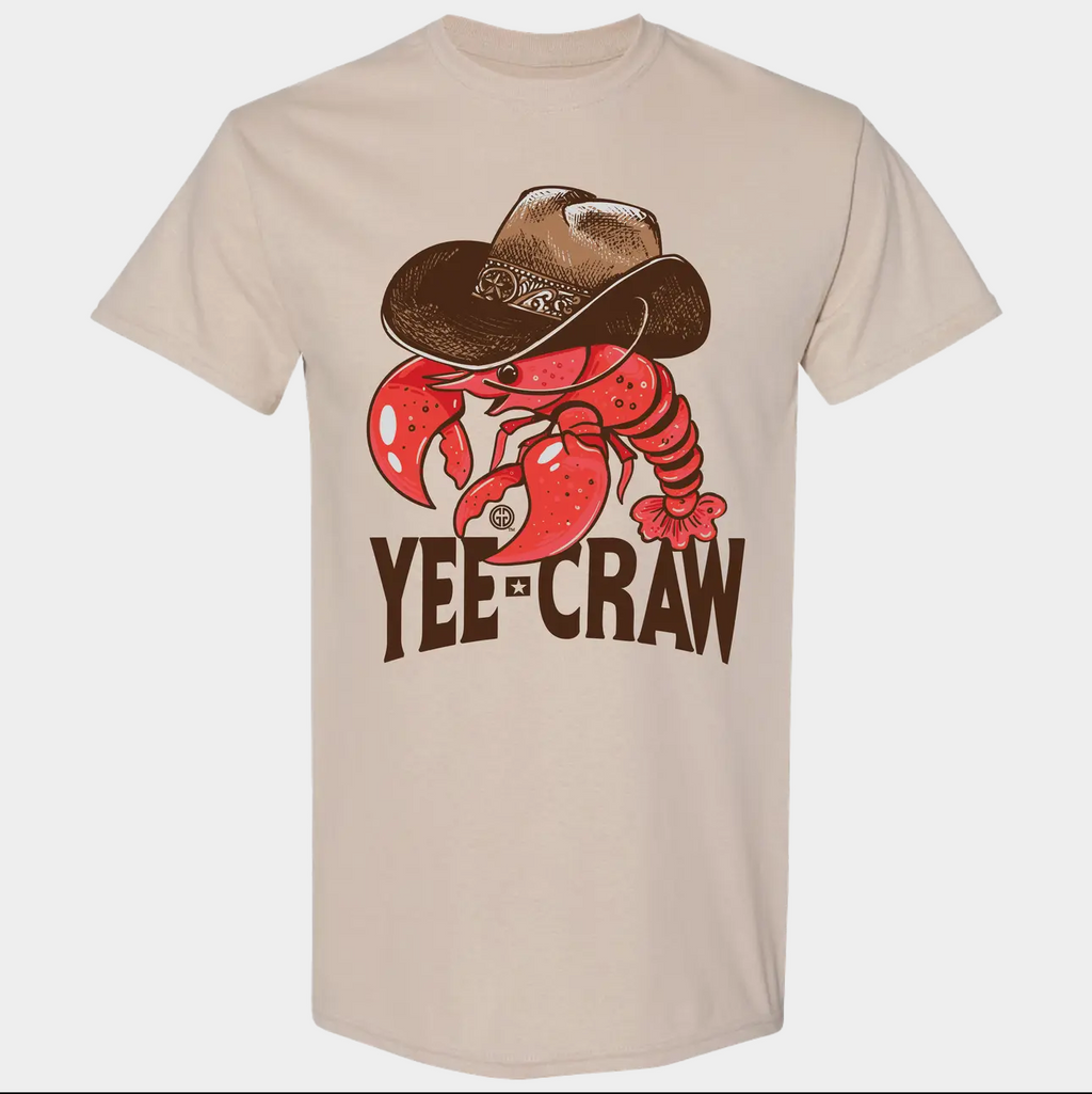 Yee Craw Graphic Tee -sand